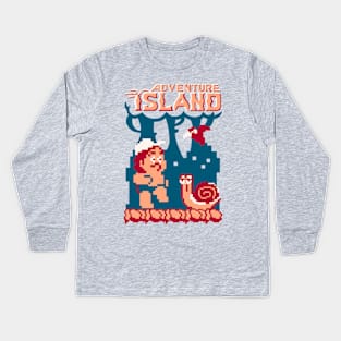 adventure island Kids Long Sleeve T-Shirt